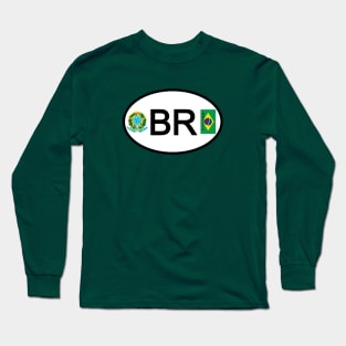 Brazil car country code Long Sleeve T-Shirt